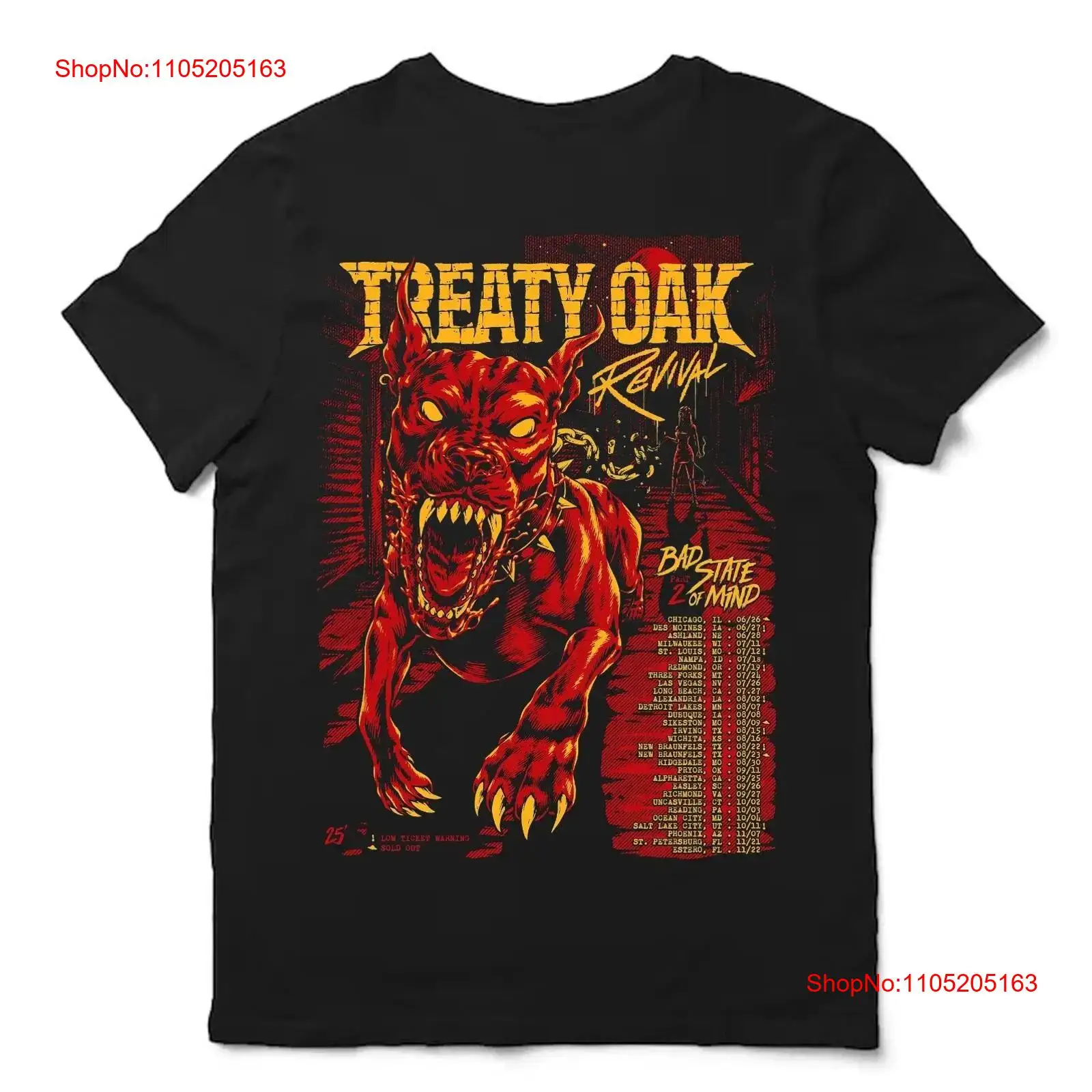 Vintage Fashion Revival - トリート・オーク・リバイバルが「バッド・ステート・オブ・マインド」パート2ツアー2025を発表 Tシャツ ヴィンテージ ウォッシュ加工 ファッションデザイナー服 グラフィック