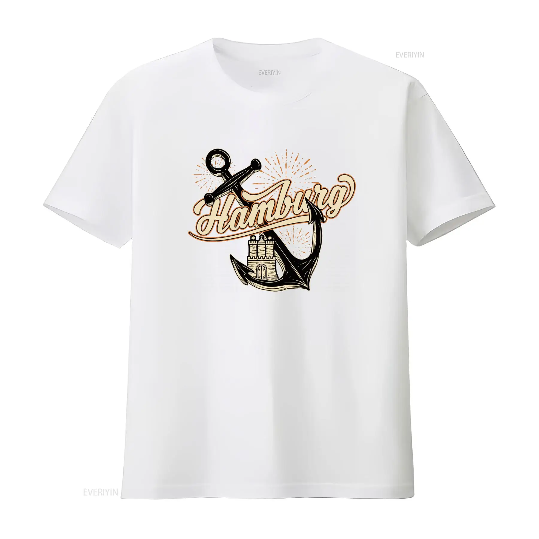 メンズ ハンブルグ アンカー プリント T シャツ 楽しくス - Vintage Fashion Hamburg のレビューと価格