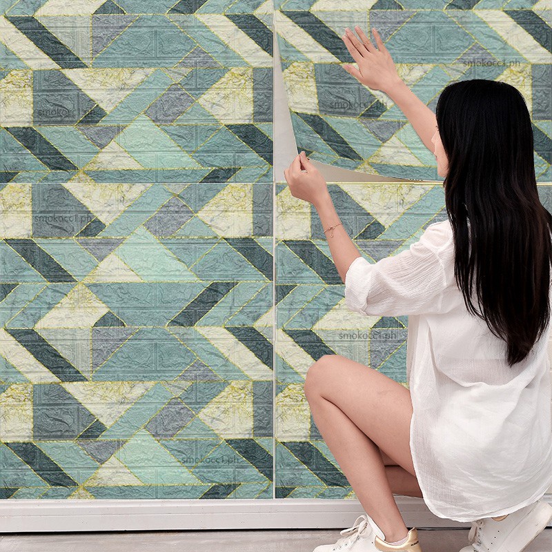12 個 35*30 センチメートル高品質 3D 泡壁パネル - Vintage Fashion Wallpaper のレビューと価格