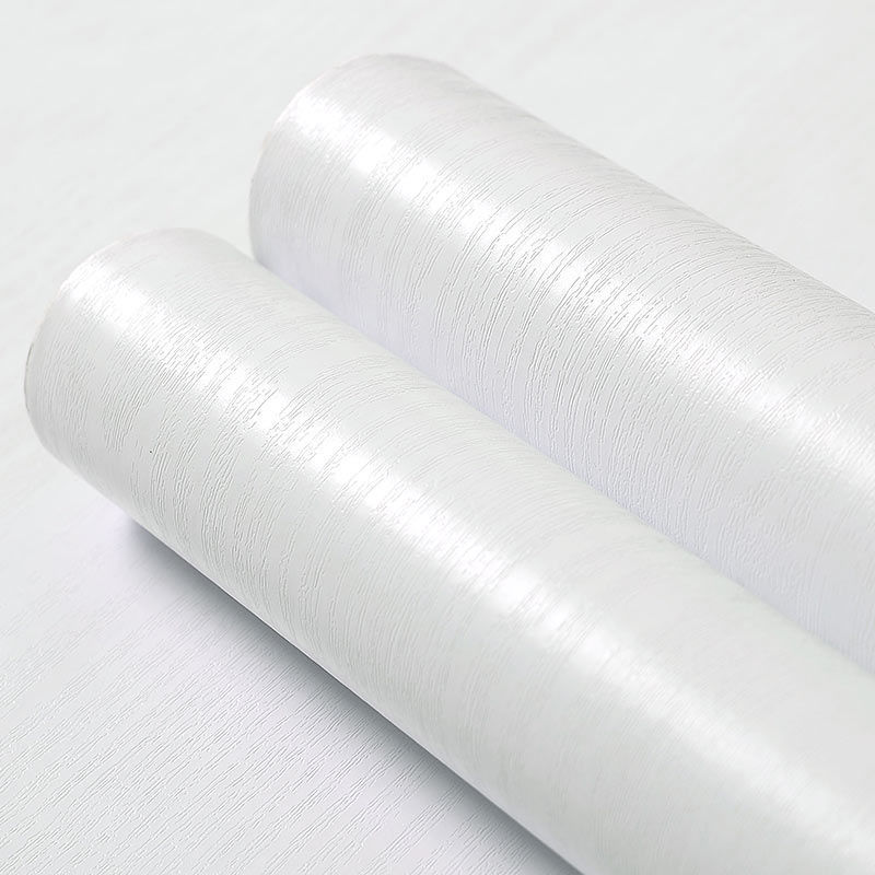 純白の木目自己粘着壁紙クローゼット防水 PVC ビニール寝室 - Vintage Fashion Wallpaper のレビューと価格