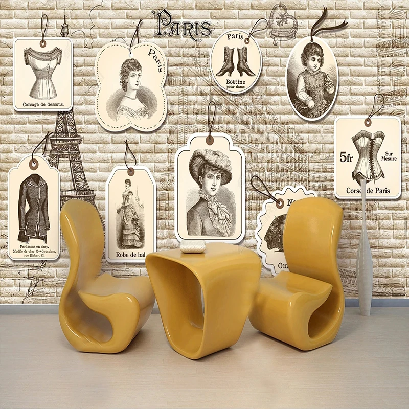 ヨーロッパのヴィンテージファッションラベル吊り下げタグ 3D - Vintage Fashion Wallpaper のレビューと価格