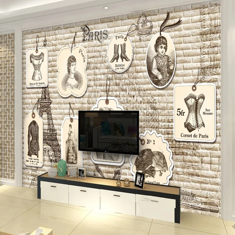 ヨーロッパのヴィンテージファッションラベル吊り下げタグ 3D - Vintage Fashion Wallpaper のレビューと価格
