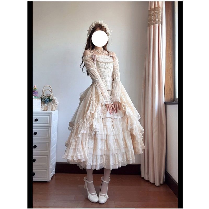 ビクトリア朝のヴィンテージエレガントなロリータシャツ女性和菓 - Vintage Fashion Japan のレビューと価格