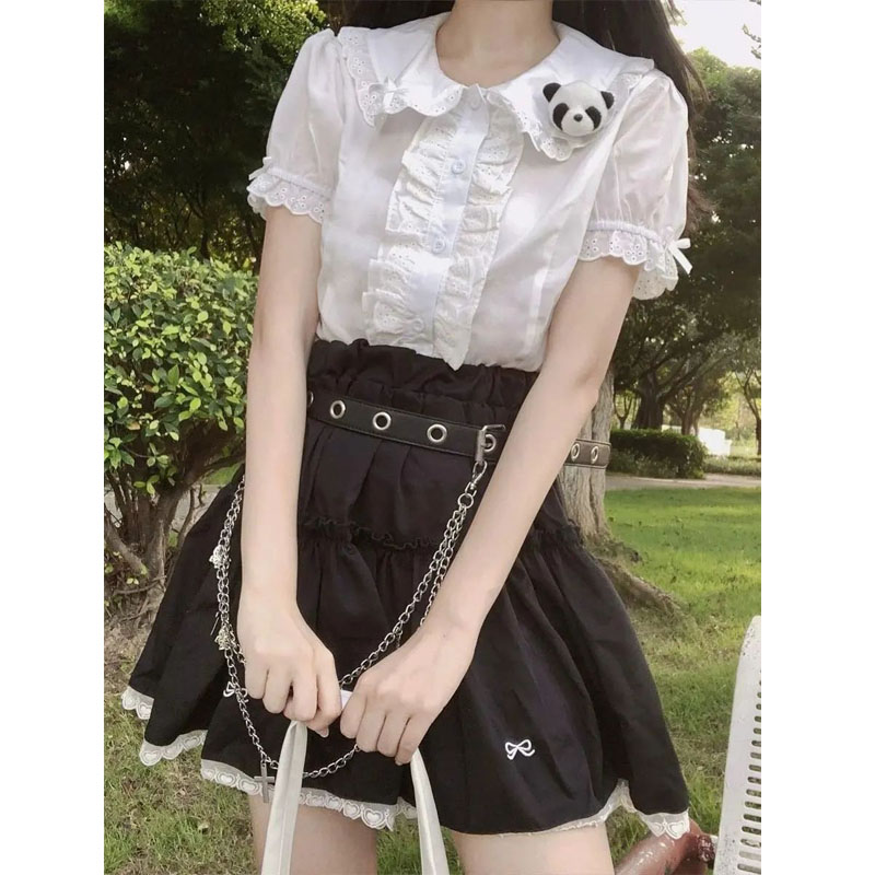 Deeptown かわいいロリータブラウス白人女性かわいいレ - Vintage Fashion Japan のレビューと価格