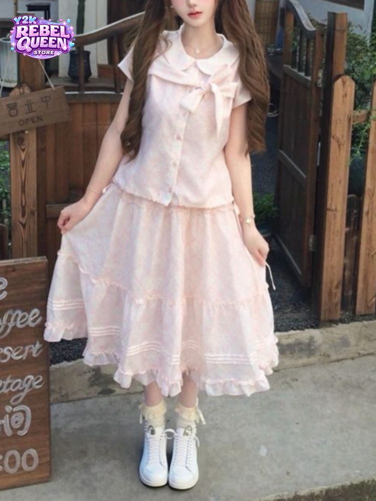 日本のヴィンテージ風スイートボウピーターパンカラートップス＋ - Vintage Fashion Japan のレビューと価格